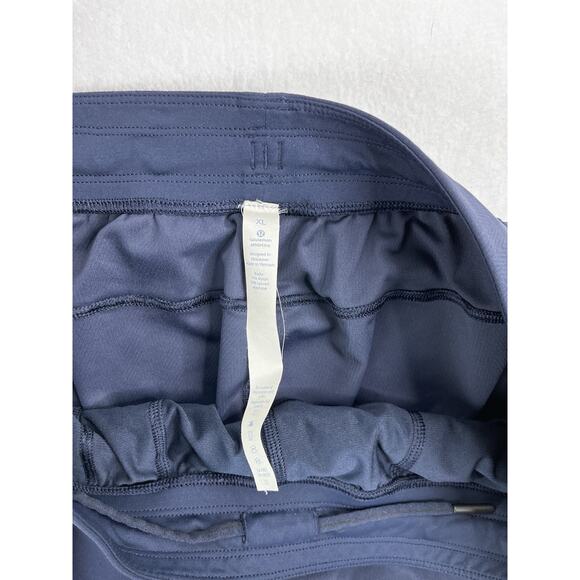 Lululemon Navy Blue Joggers Men Sz XL Reflective Drawstring Lounger Active Pants - Picture 6 of 10